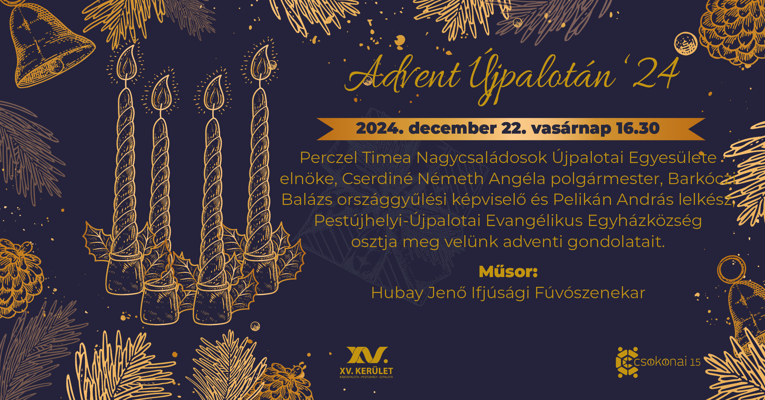 Advent negyedik vasárnapjának programja